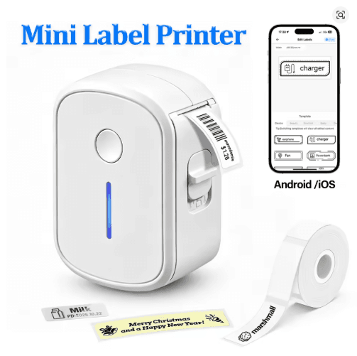 Mini Impresora Portatil de Etiquetas , Impresora Termica Autoadhesivas