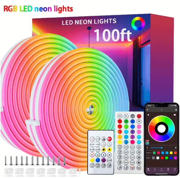 Tira de luces LED de neón de 24V RGB 5 Metros