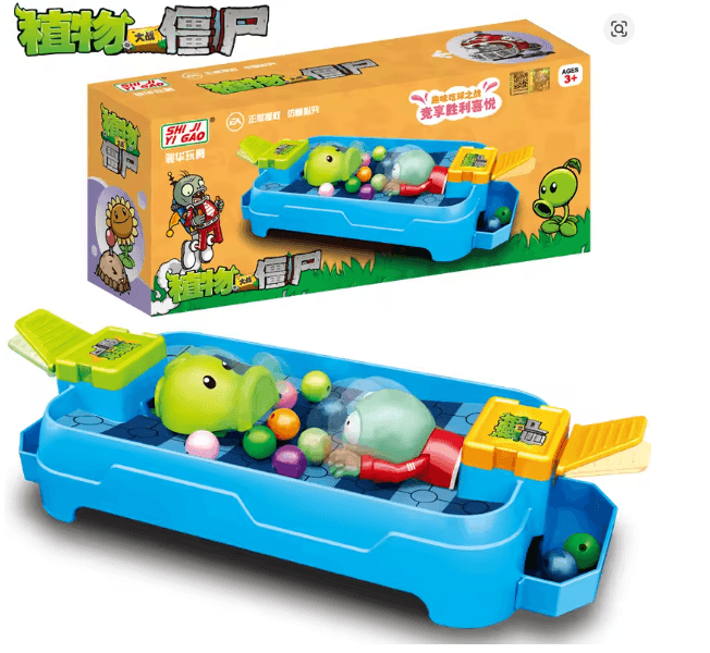 Juguetes Interactivos para Niños Plants VS. Zombies: Diversión Comiendo Guisantes, Lanzaguisantes Doble VS. Legión de Zombis